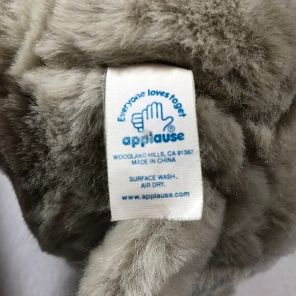Applause Lou Rankin Elephant Plush 10” Hoover Gray Realistic Sad Eyes Safari Toy - Picture 9 of 10